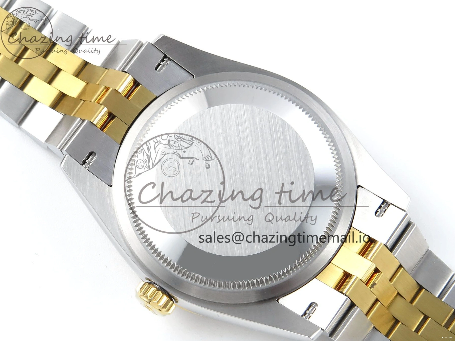 MiroTime 1223 Attractive DateJust 36 126283RBR EWEF Best Edition YG Diamonds Dial on SS YG Jubilee Bracelet A 635